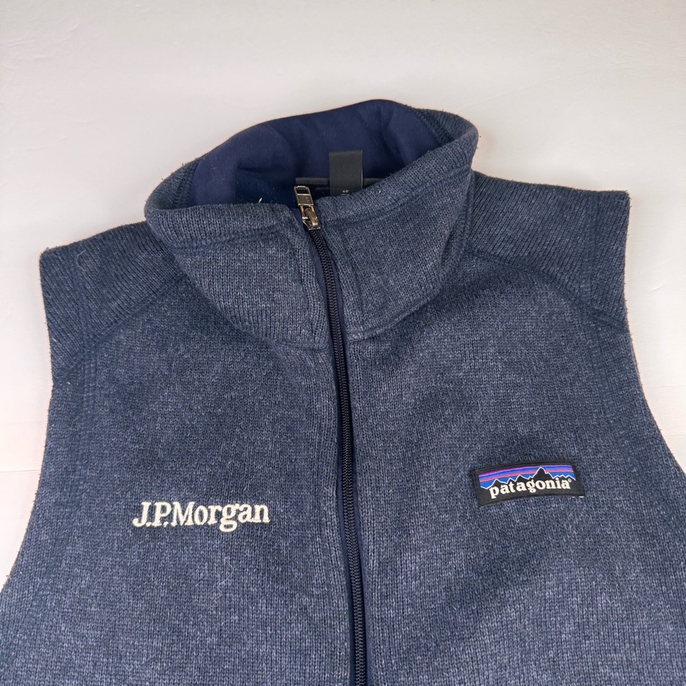Patagonia Better Sweater Vest Women's Small Blue Fleece Gorpcore Full Zip Logo - Picture 5 of 11